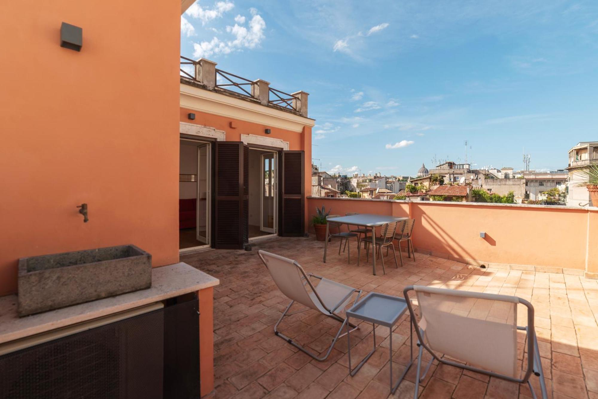 Apartment With Terrace In Via Del Pellegrino - FromhometoRoma Eksteriør bilde